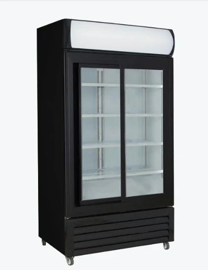 The Ultimate Cooling Solution: Thermaster Two Sliding Glass Door Colourbond Upright Drink Fridge