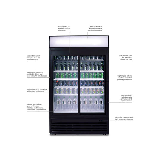 Bromic 945L Upright Display Fridge: The Ultimate Energy-Efficient Cooling Solution for Your Business