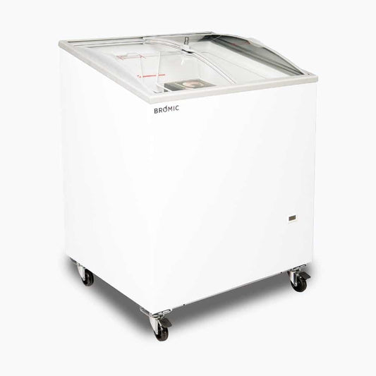 Maximize Your Business Efficiency with the 176L Curved Glass Top Display Chest Freezer