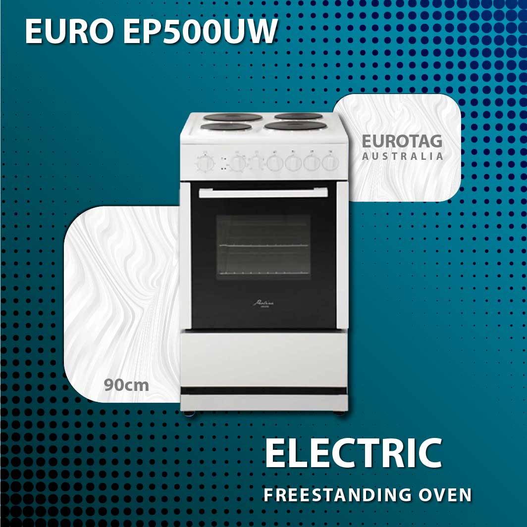 EUROTAG 50cm Freestanding Electric Oven CERAMIC Cooktop