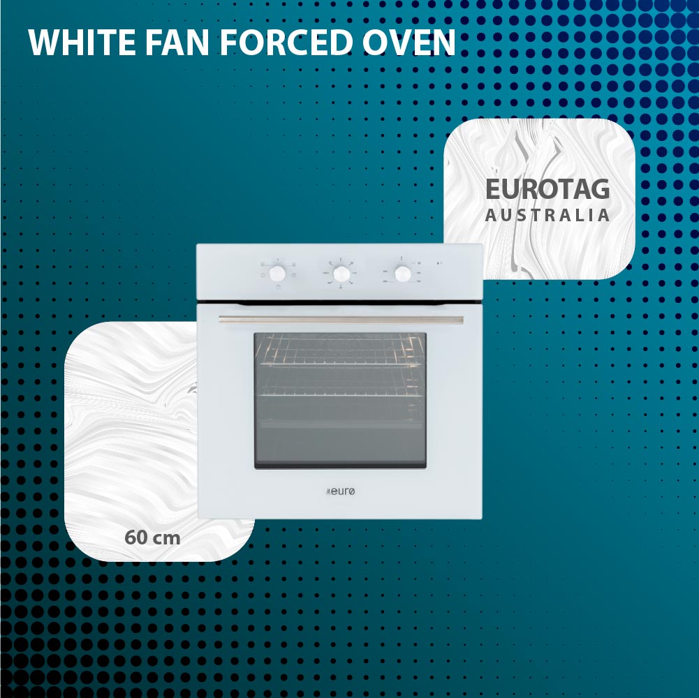EUROTAG 60cm White Fan Forced Oven- EO604WH