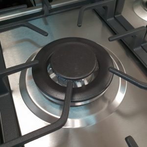 EuroTag 900MM / 90CM STAINLESS STEEL Gas Cooktop With Heavy Duty Cast Iron And WOK BURNER Italian Sabaf burner