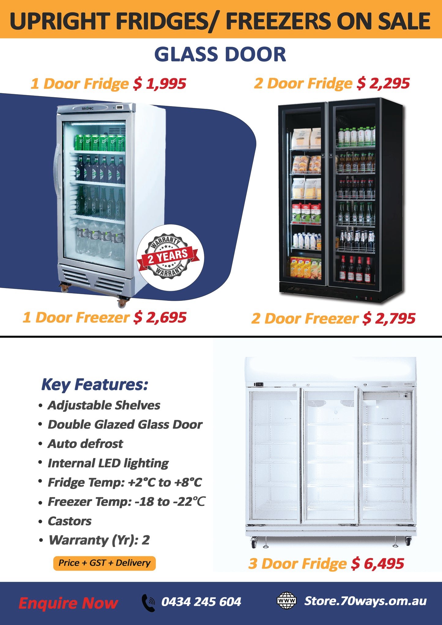 Upright Fridges/ Freezers on Sale
