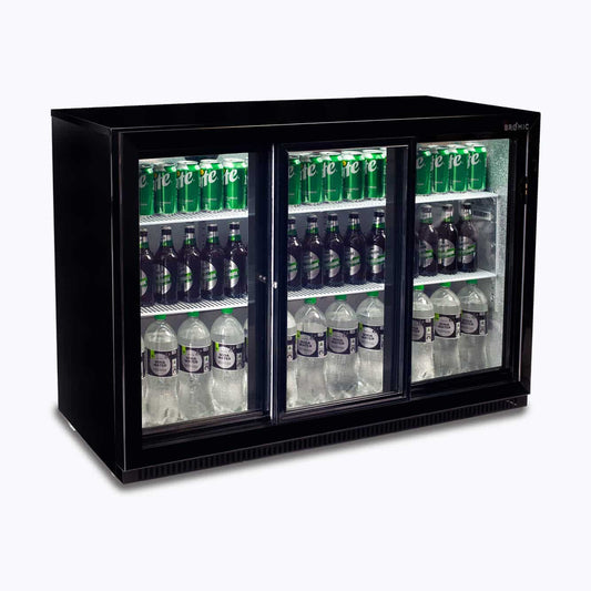 Back Bar Fridge – 307L – 3 Doors – Sliding(BB0330GD-NR)