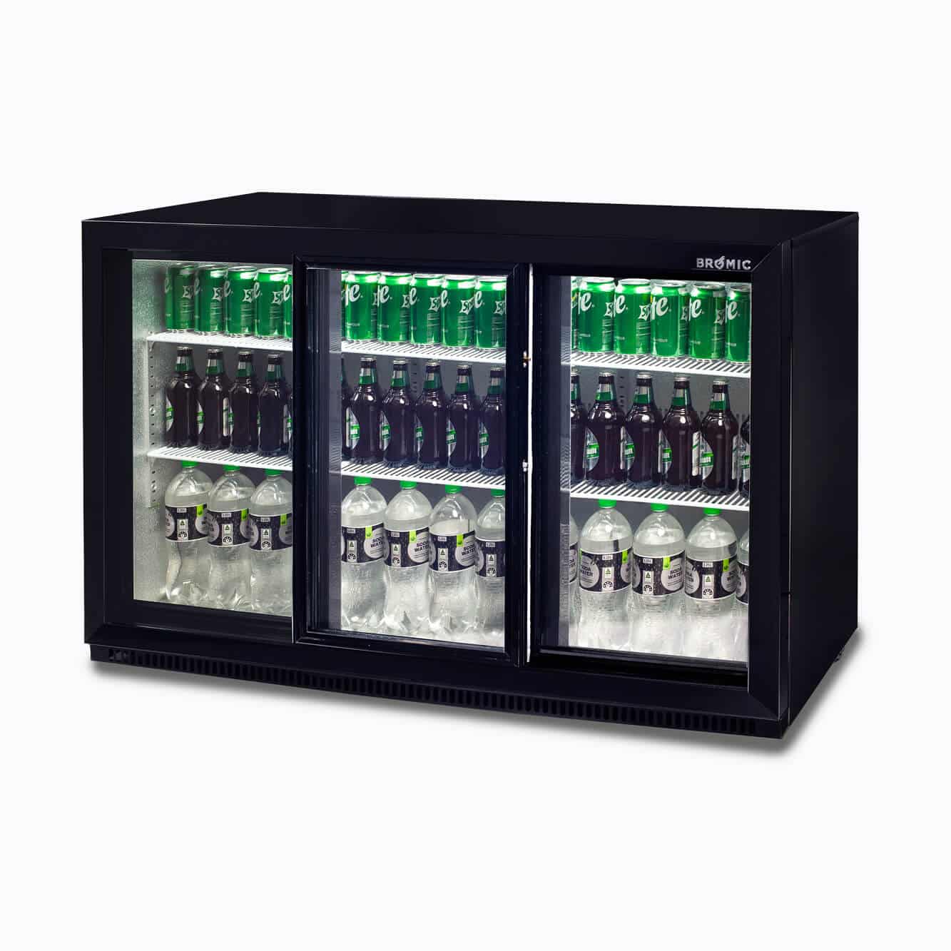 Back Bar Fridge – 307L – 3 Doors – Sliding(BB0330GD-NR)