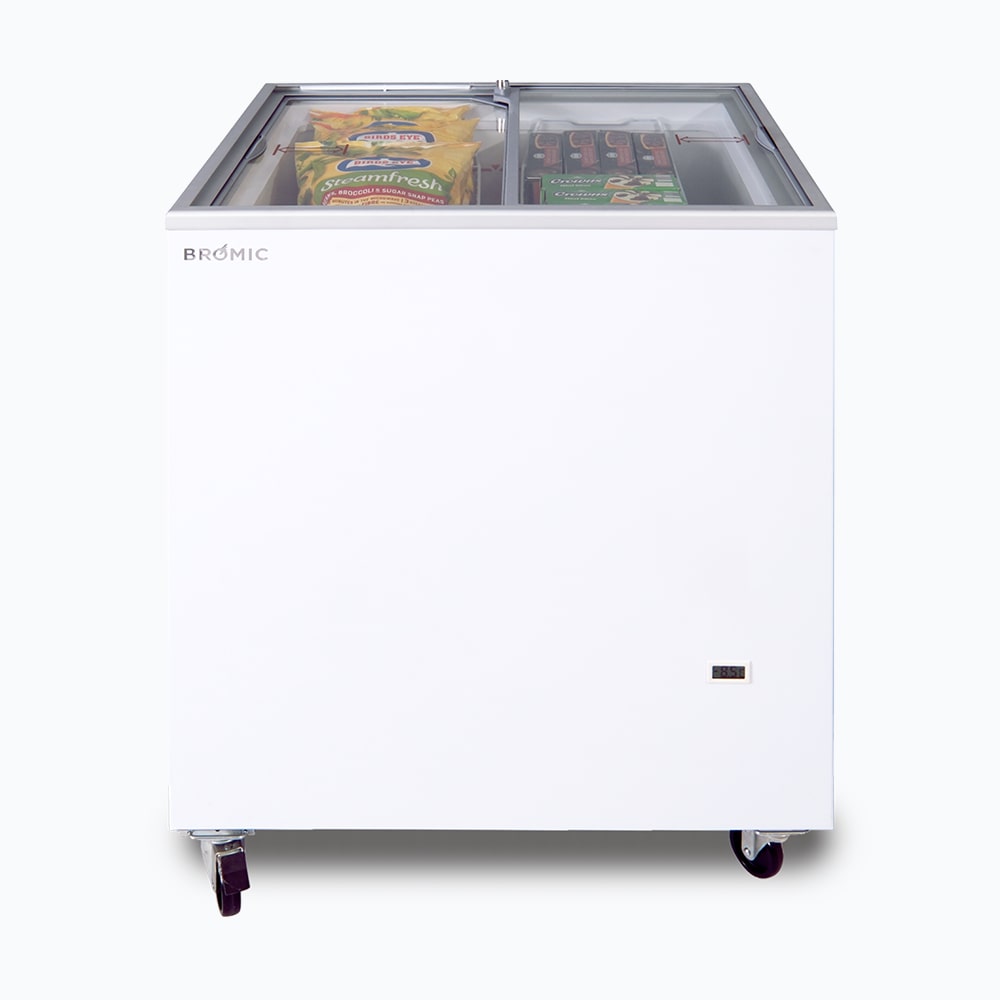 Display Chest Freezer – 191L – Flat Glass Top