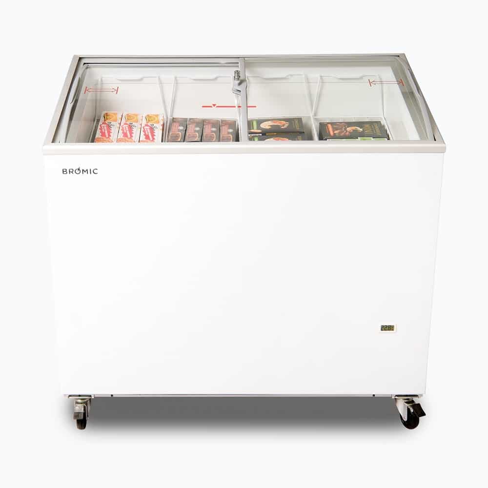 Display Chest Freezer – 264L – Curved Glass Top