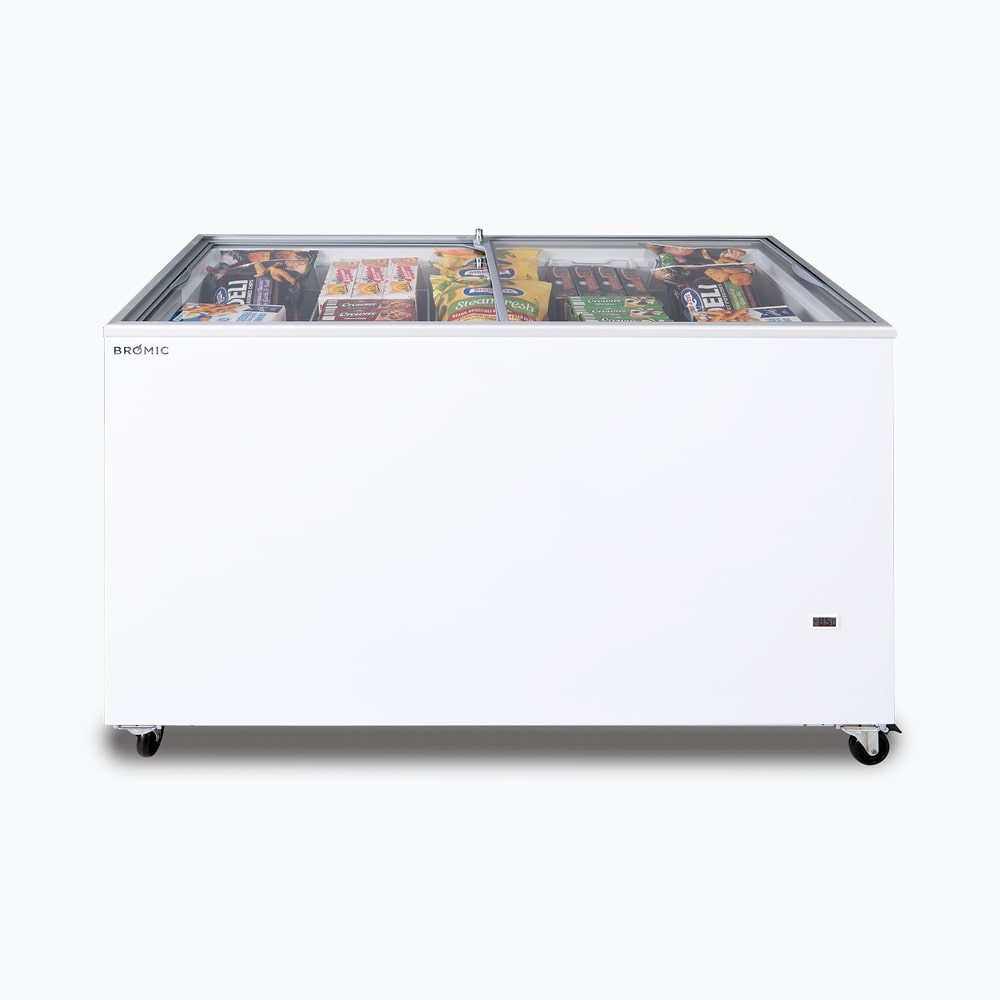 Display Chest Freezer – 401L – Flat Glass Top