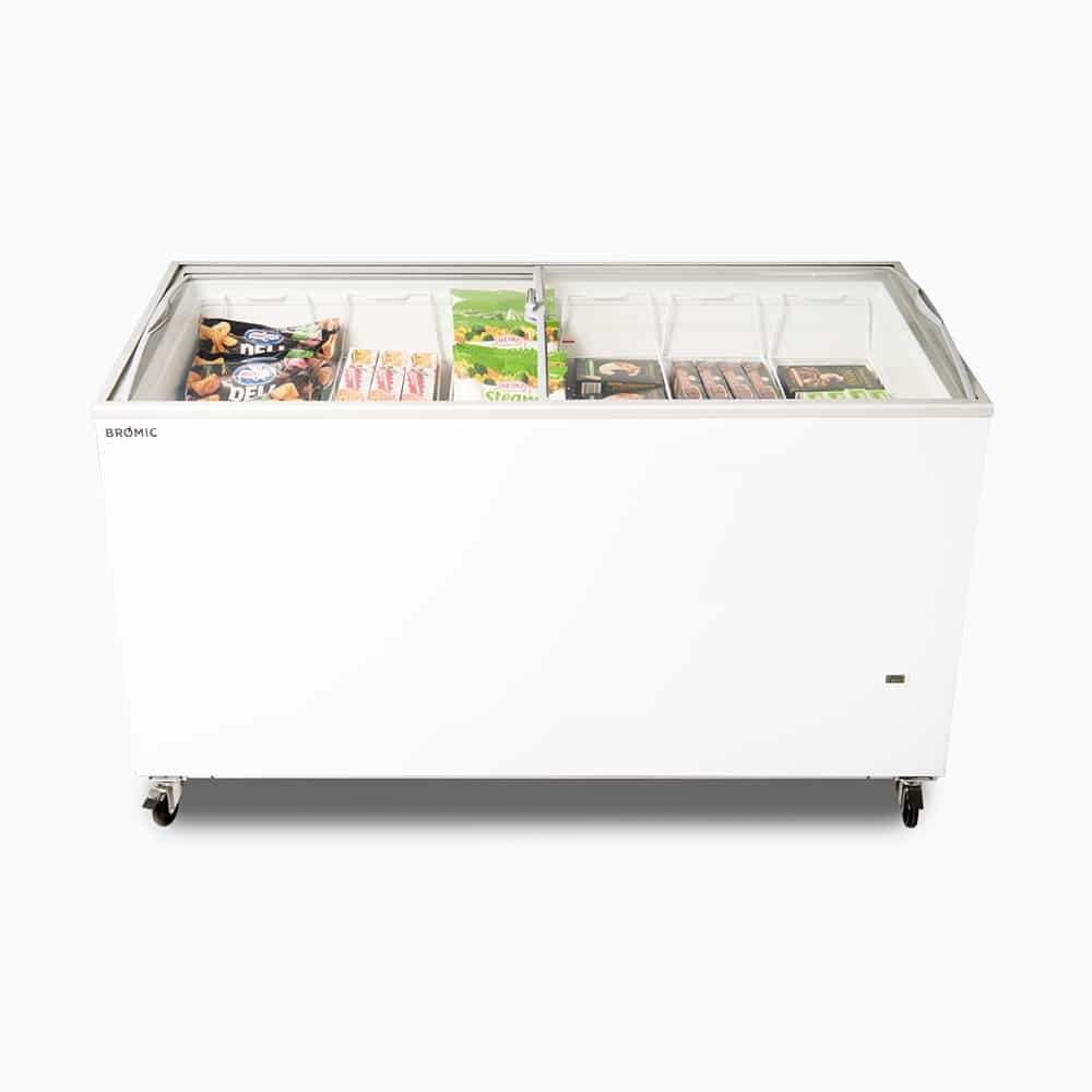 Display Chest Freezer – 427L – Curved Glass Top