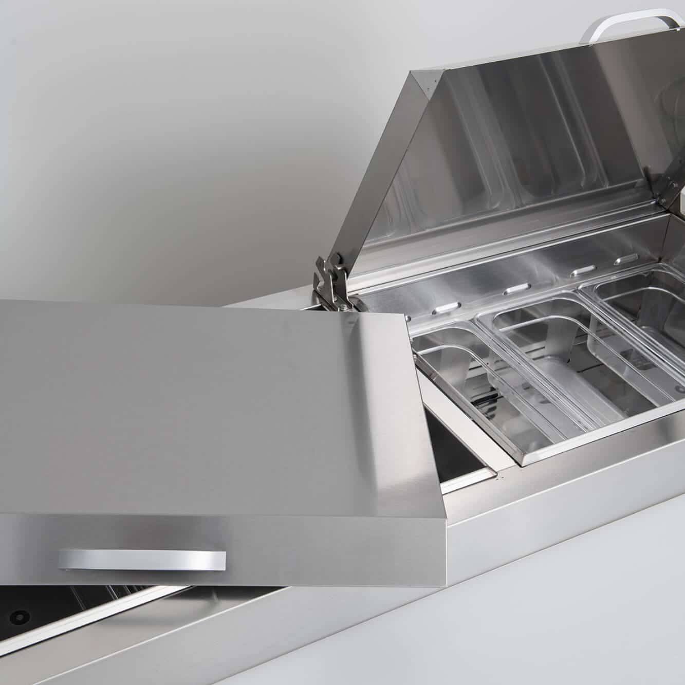 Pizza Prep Fridge – 3 Doors – 2370mm – 12 Pans