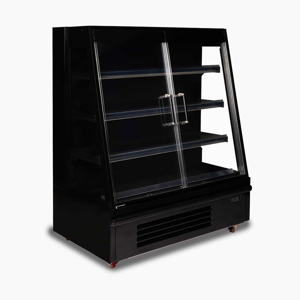 Semi Vertical Display Fridge – 1250mm – 2 Doors – Hinged
