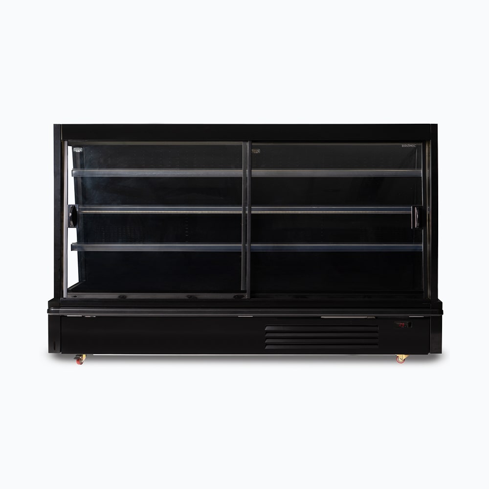 Semi Vertical Display Fridge – 2500mm – 4 Doors – Sliding