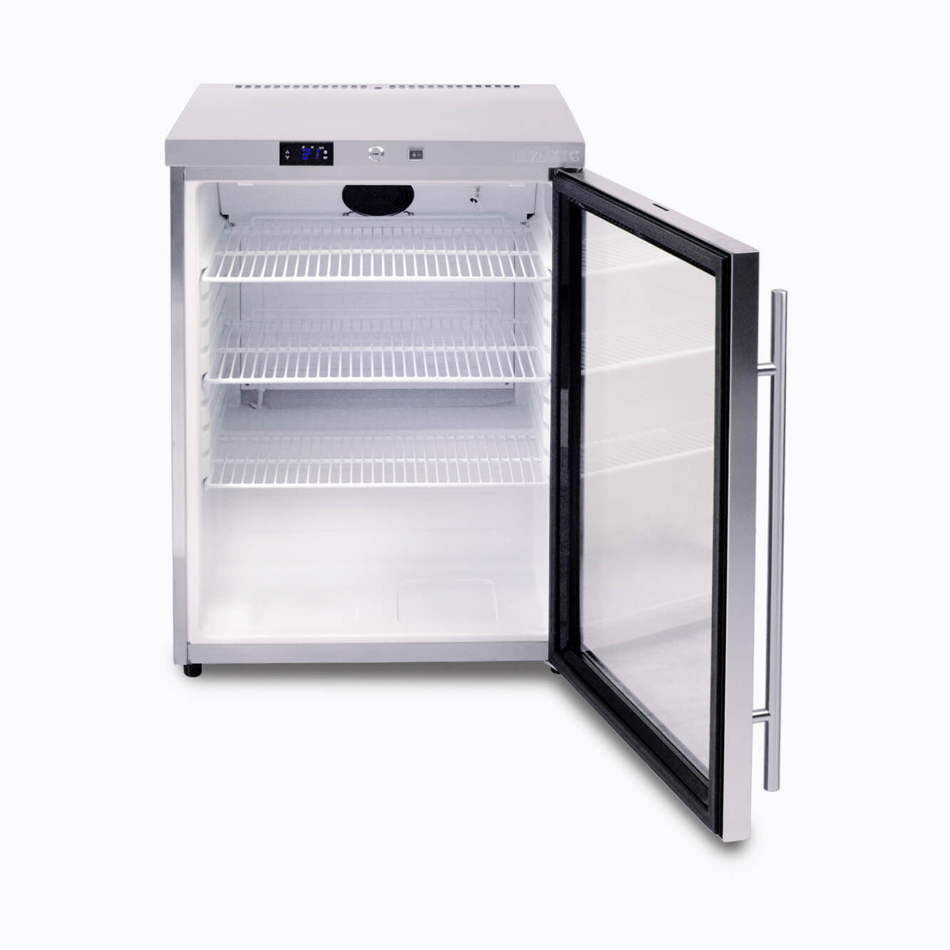 Under Bench Display Fridge – 138L – 1 Door – Glass