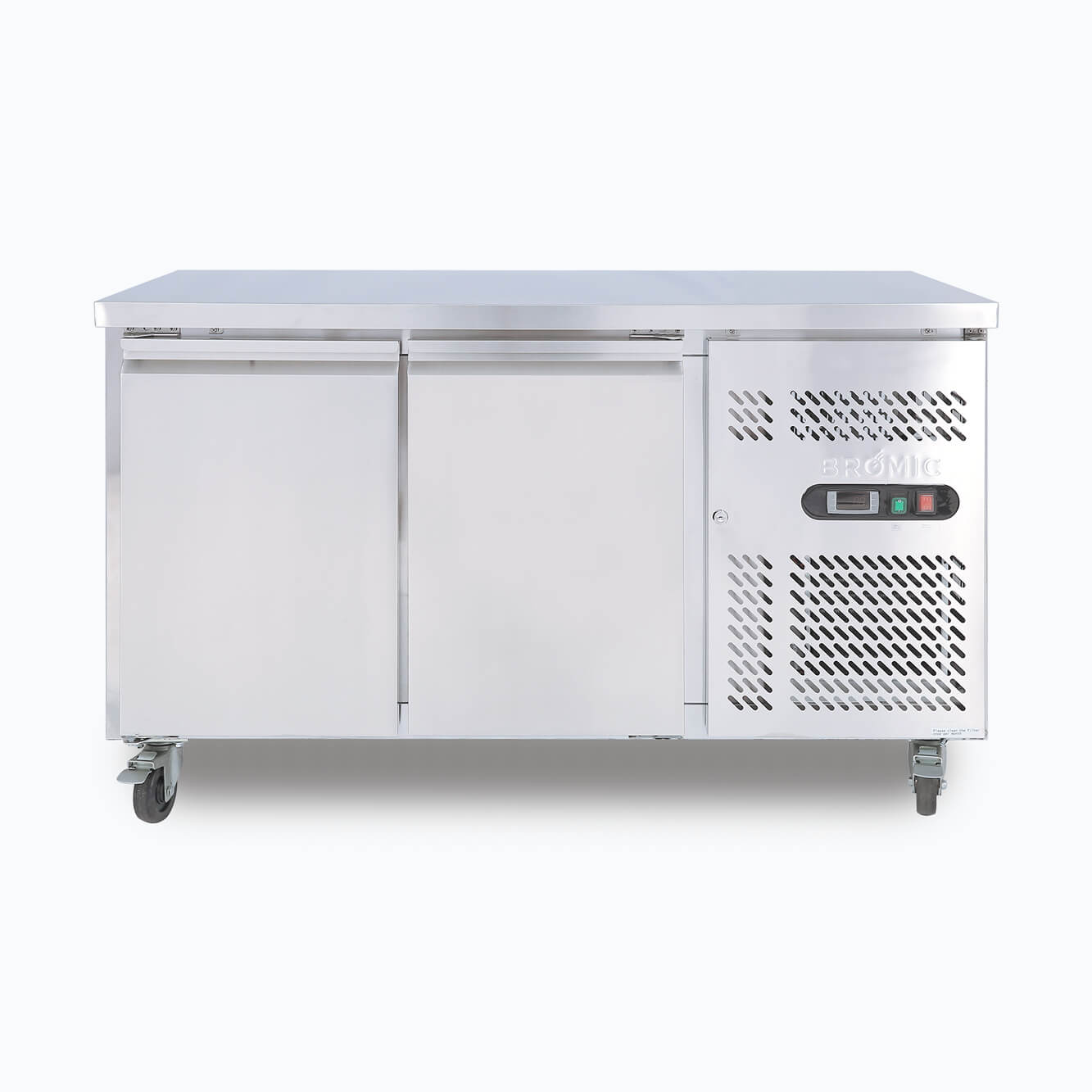 Under Bench Fridge – 282L – 2 Doors – Stainless Steel