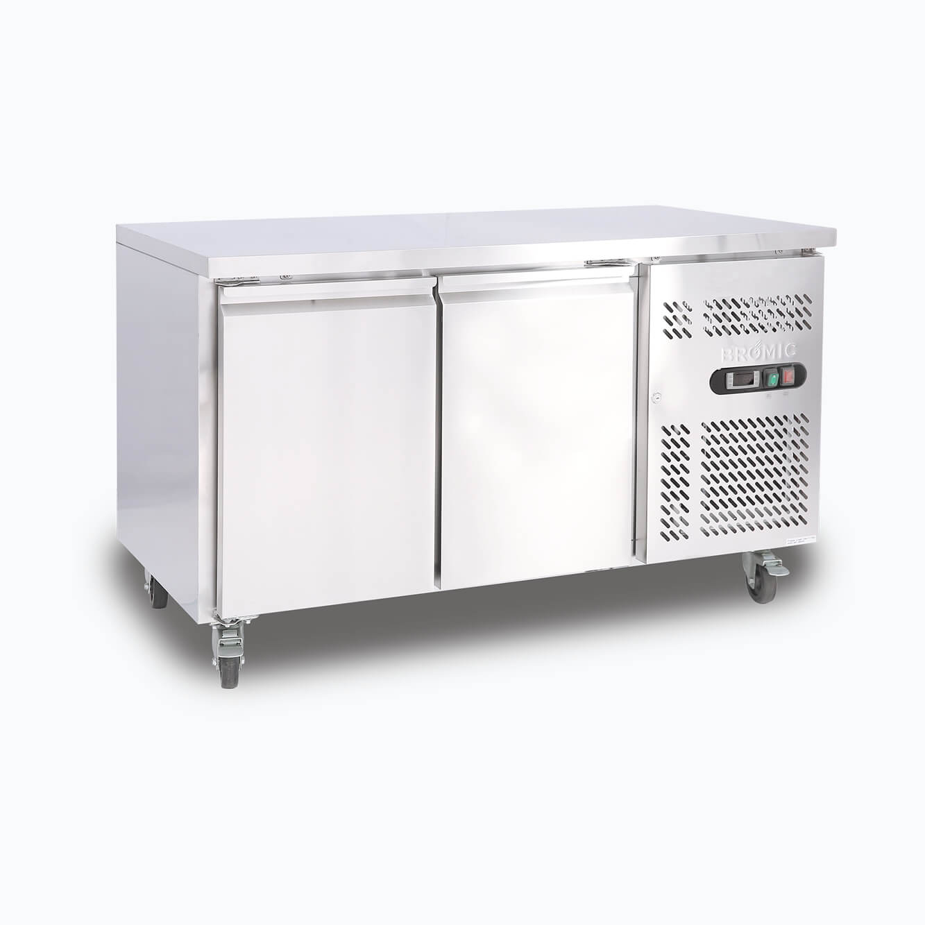 Under Bench Fridge – 282L – 2 Doors – Stainless Steel