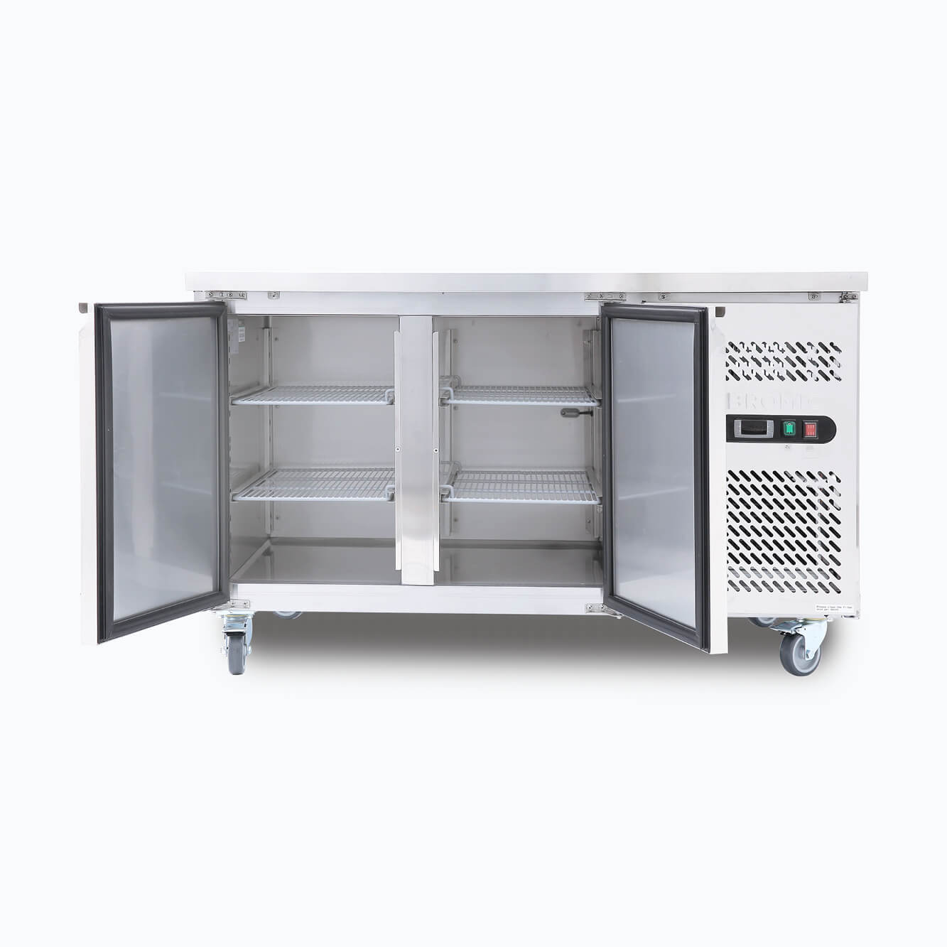 Under Bench Fridge – 282L – 2 Doors – Stainless Steel