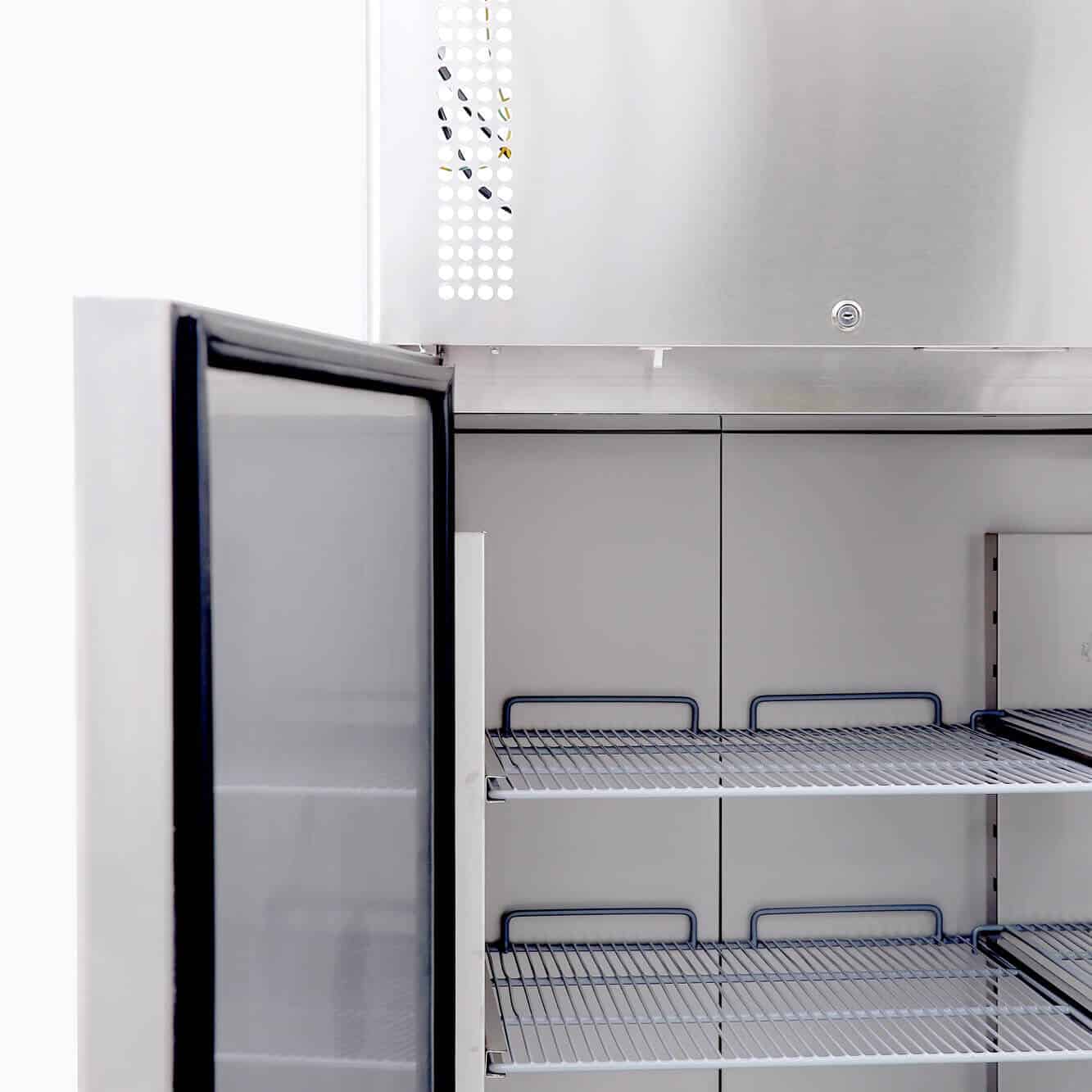 Upright Freezer – 1300L – 2 Doors – Stainless Steel - Temp. Range: -18°C to -22°C