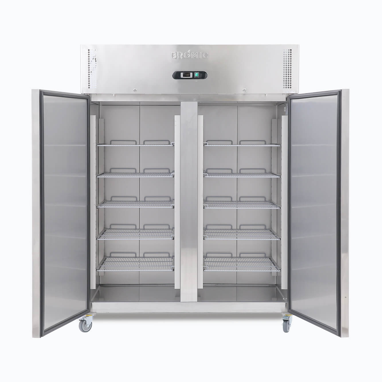 Upright Freezer – 1300L – 2 Doors – Stainless Steel - Temp. Range: -18°C to -22°C