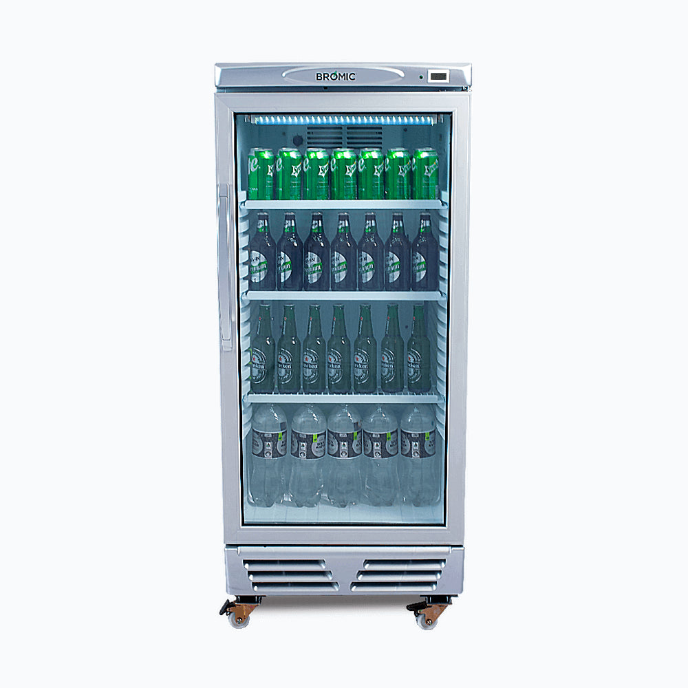 Upright Display Fridge – 215L – 1 Door – Flat Glass