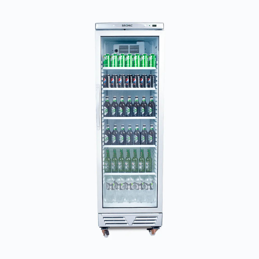 Upright Display Fridge on Sale - 1 Door – Flat Glass – Lightbox