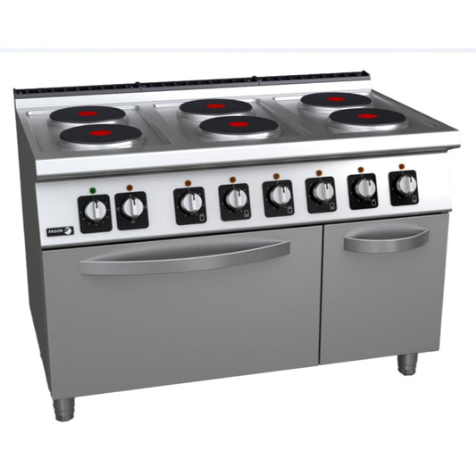 6 Commercial Burner with Oven (Gas & Electric)