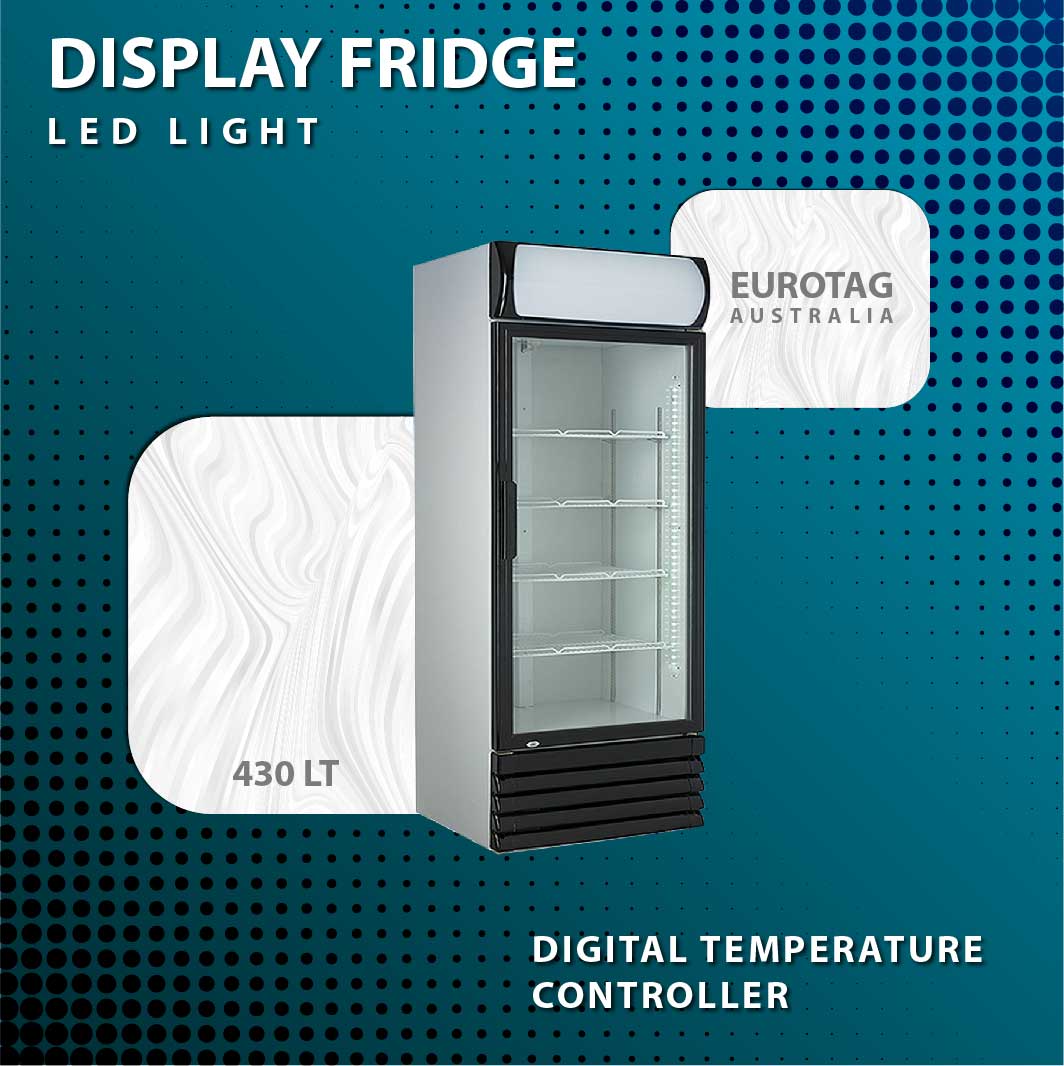 EuroTag 450L Commercial Upright Display Fridge