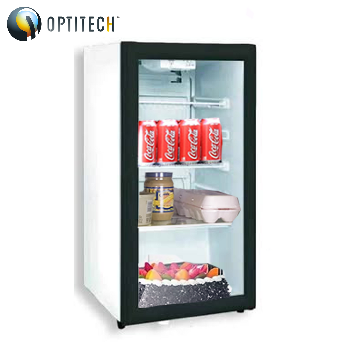 Optitech - Commercial & Office Display Bar Fridge Glass Door (120 L) / Bottle Cooler