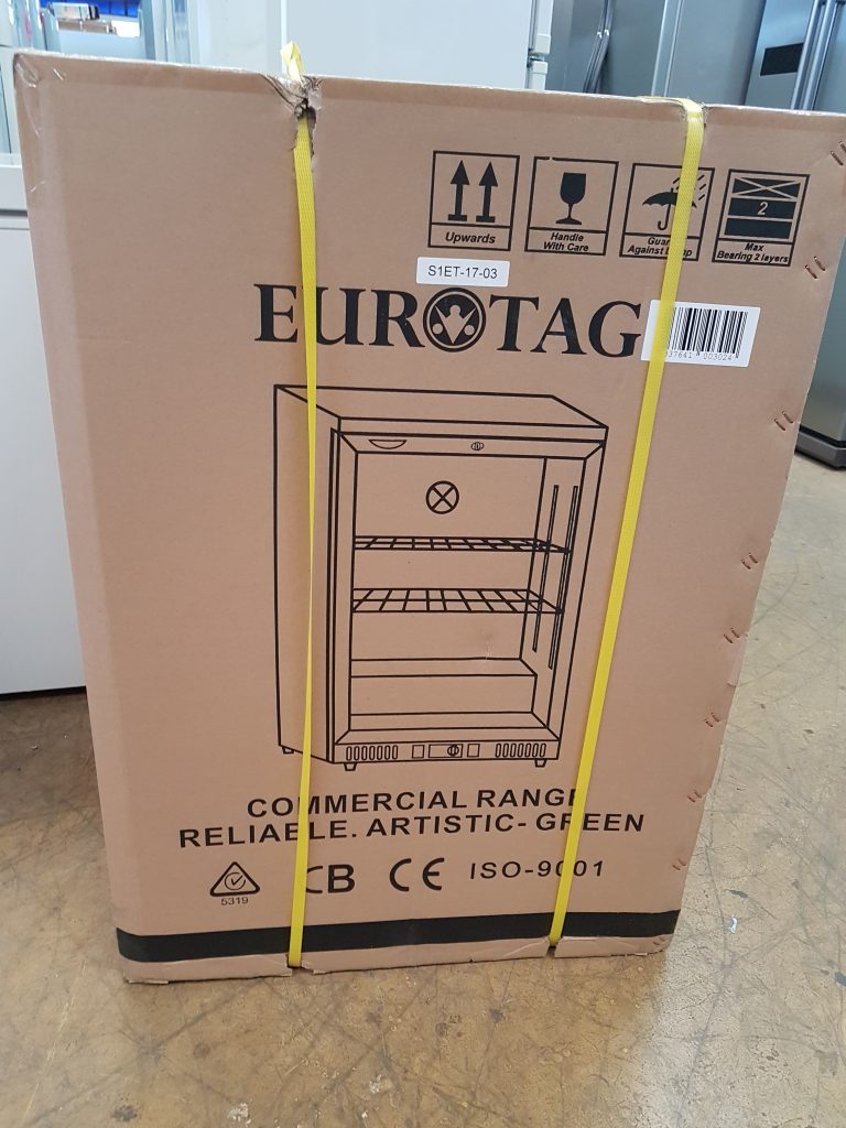 EUROTAG 138 L SINGLE DOOR UNDER BENCH BACK BAR DISPLAY FRIDGE