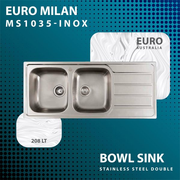 EURO MILAN MS1035-INOX BOWL SINK