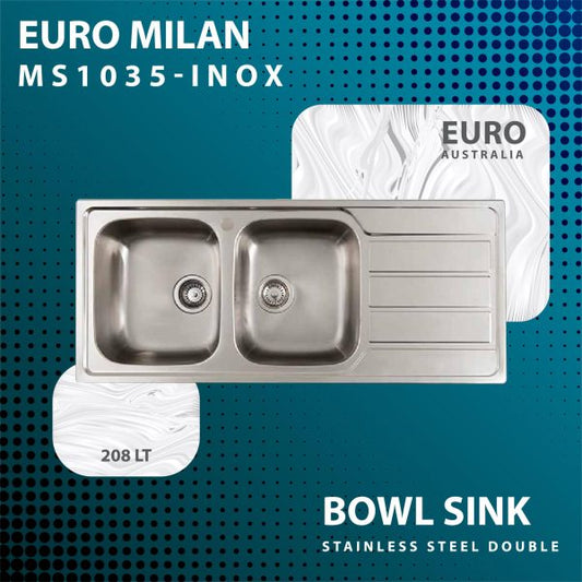 EURO MILAN MS1035-INOX BOWL SINK