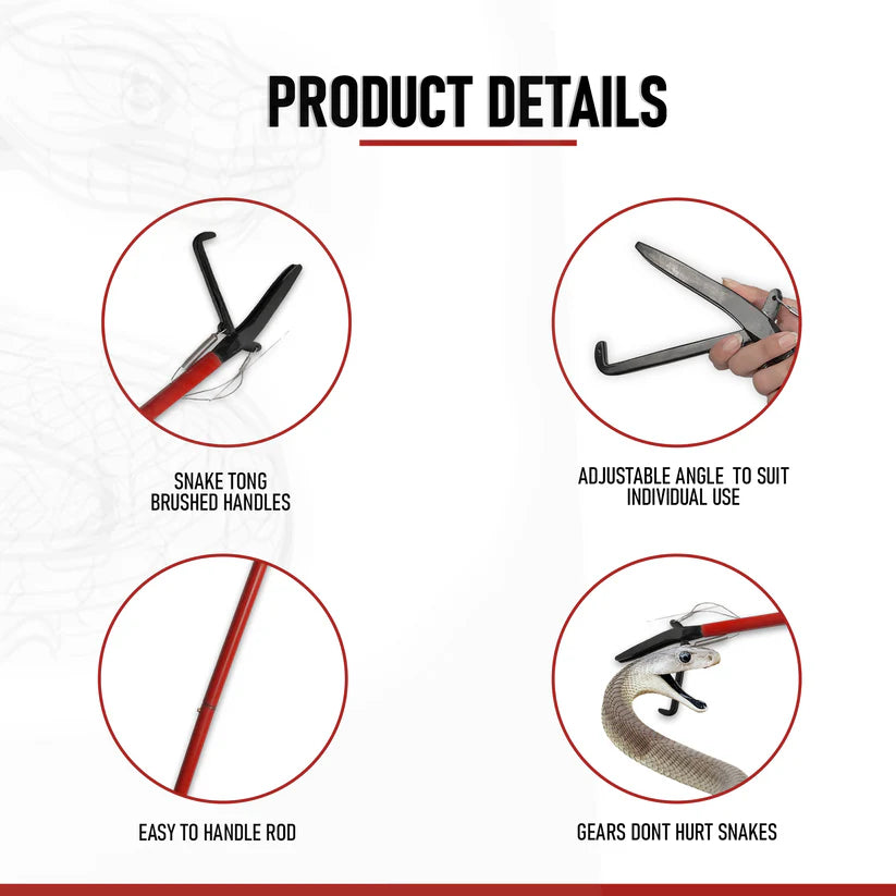 Snake Grabber Tool 72inches Professional extra heavy duty foldable stainless steel snake catcher tool picker snake stick reptile grabber snake holding tongs with lock