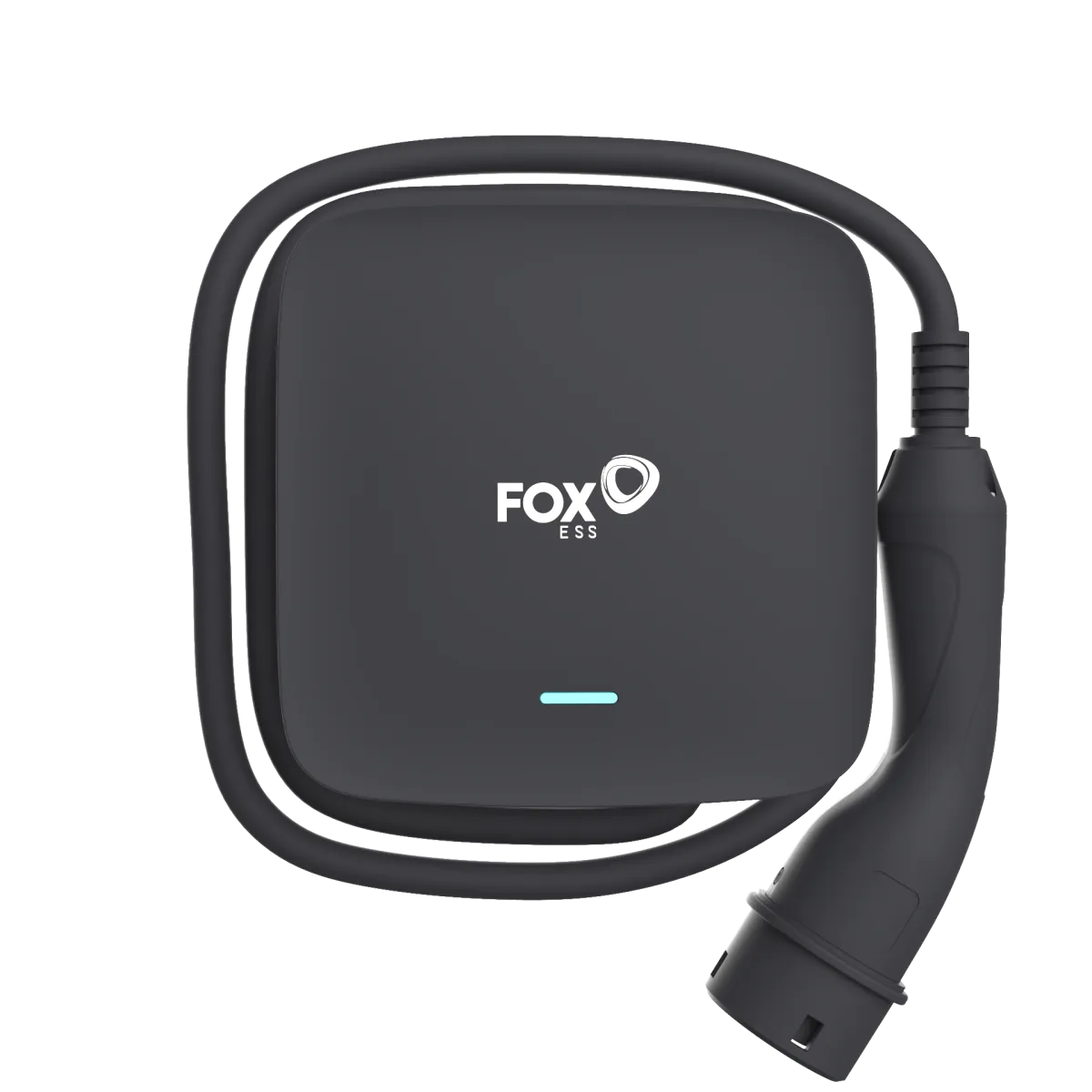 FOXESS EV Charger L Series Black 11kW Plug 5m Cables 3Phase w/Bluetooth+Wifi