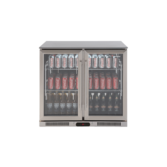 EA900WFSX2 – 208L Double Door Stainless Steel Beverage Cooler