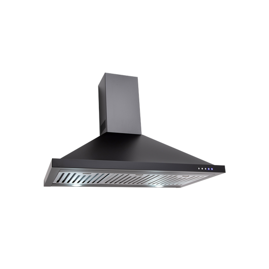 EBB900BK – 90cm Black Canopy Rangehood