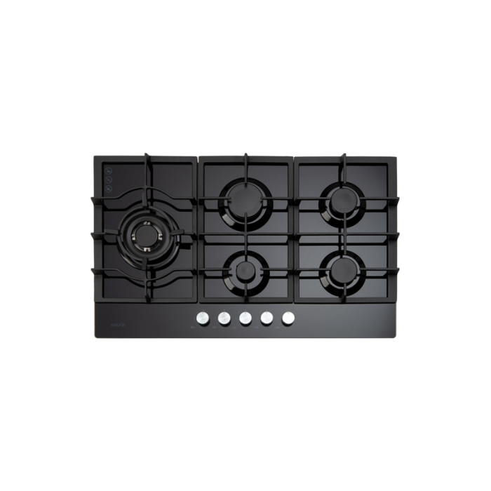 ECT900GBK – 90cm Gas on Glass Cooktop
