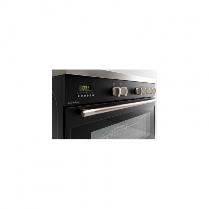 EUROTAG 90cm Black Dual Fuel Freestanding Oven-EFS900DBL