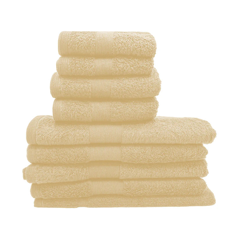 7PCS 100% Luxury Hotel Quality Cotton Towel Set (Cream)