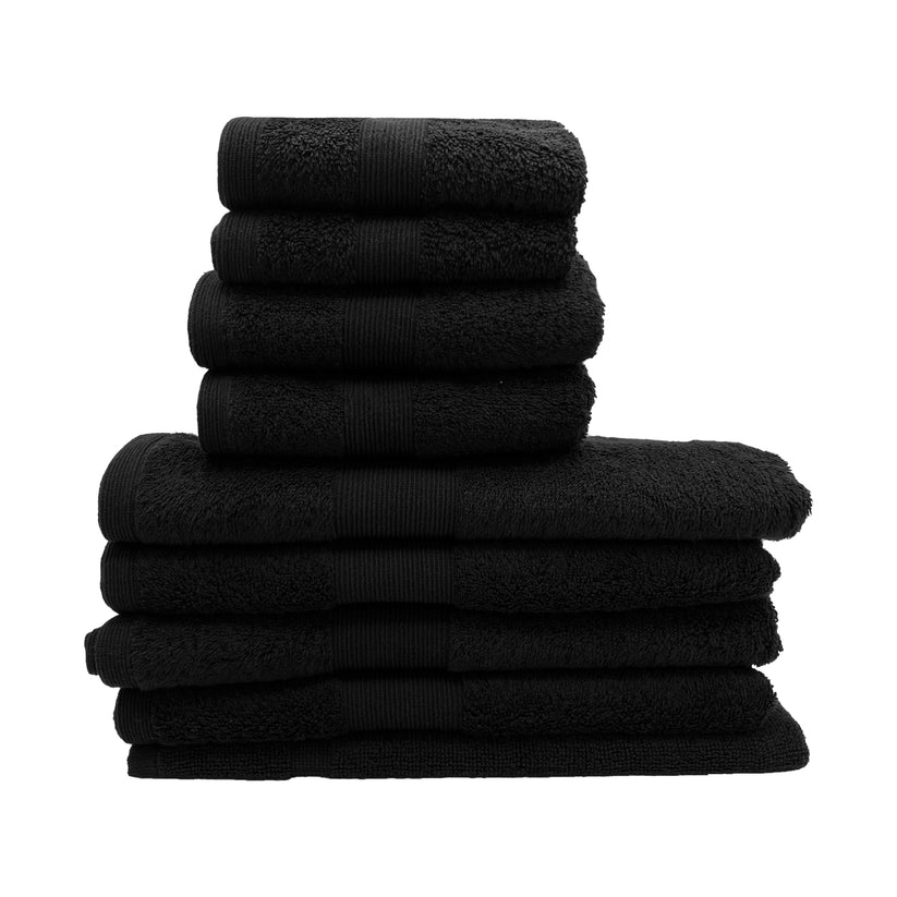 7PCS 100% Luxury Hotel Quality Cotton Towel Set (Grey)