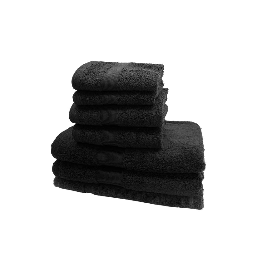 7PCS 100% Luxury Hotel Quality Cotton Towel Set (Grey)