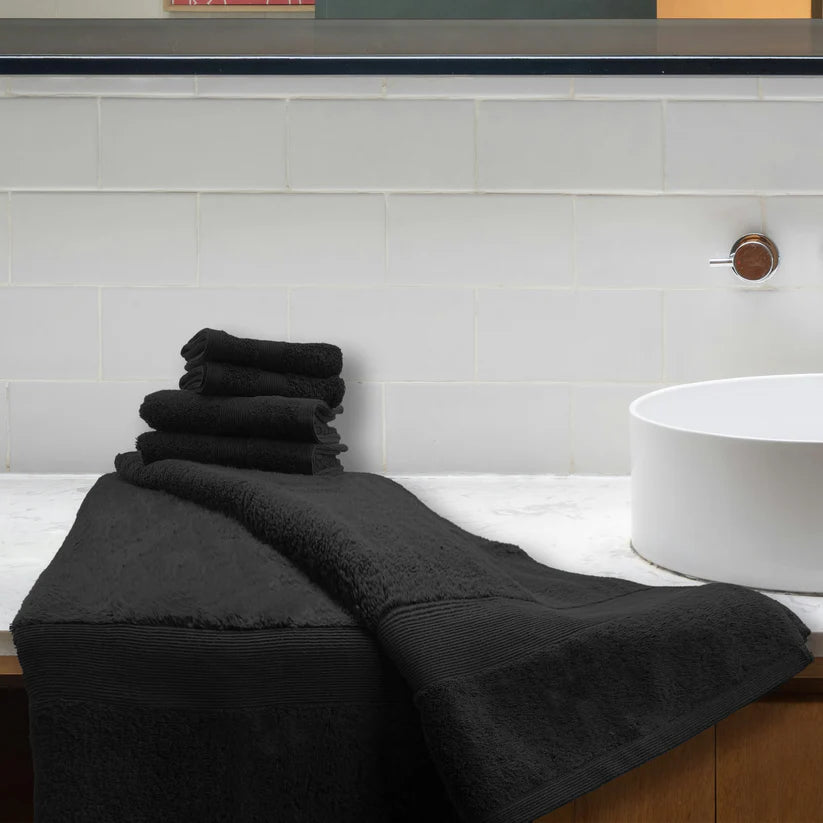 7PCS 100% Luxury Hotel Quality Cotton Towel Set (Grey)