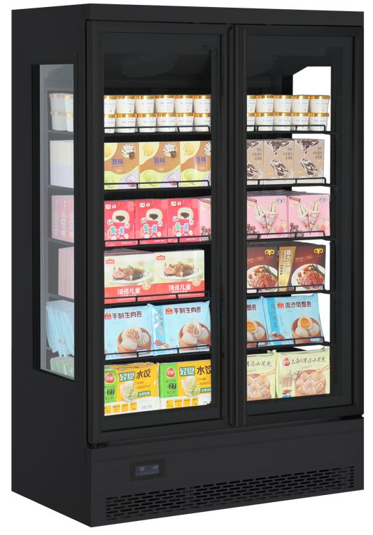 ODIS - Commercial Display Freezer & Fridge on Sale (3 Side Glass), 2 Years Warranty, 8 Star Energy Rating