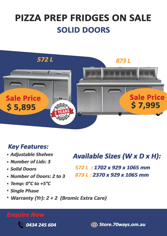 Pizza Prep Fridges on Sale