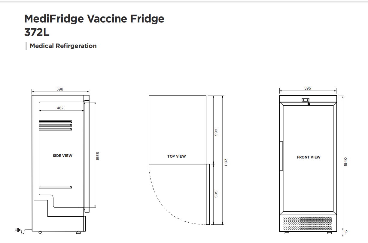 MediFridge Vaccine Fridge (372L)