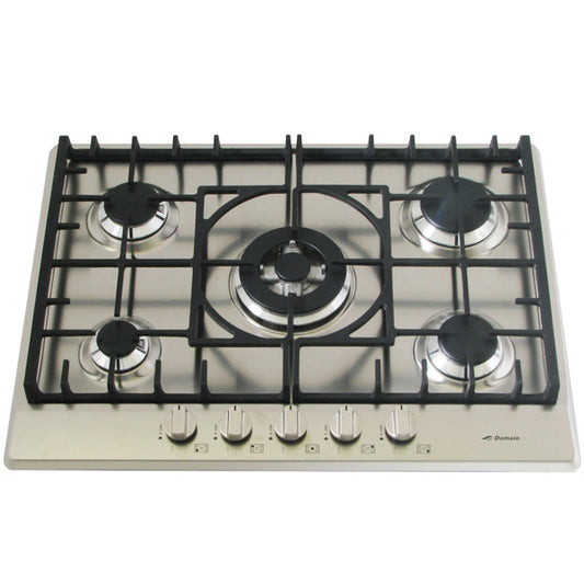 Stainless Steel Gas Cooktop + FFD & Cast Iron Trivets – 680mm – IGC70WOK-A