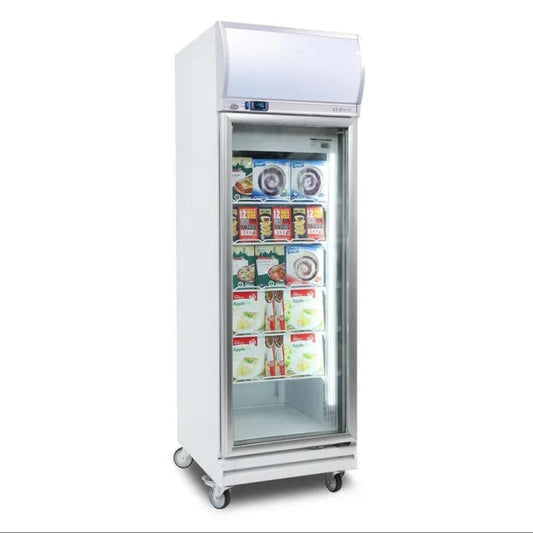 Bromic Upright Display Freezer – 444L – 1 Door – Flat Glass – Lightbox