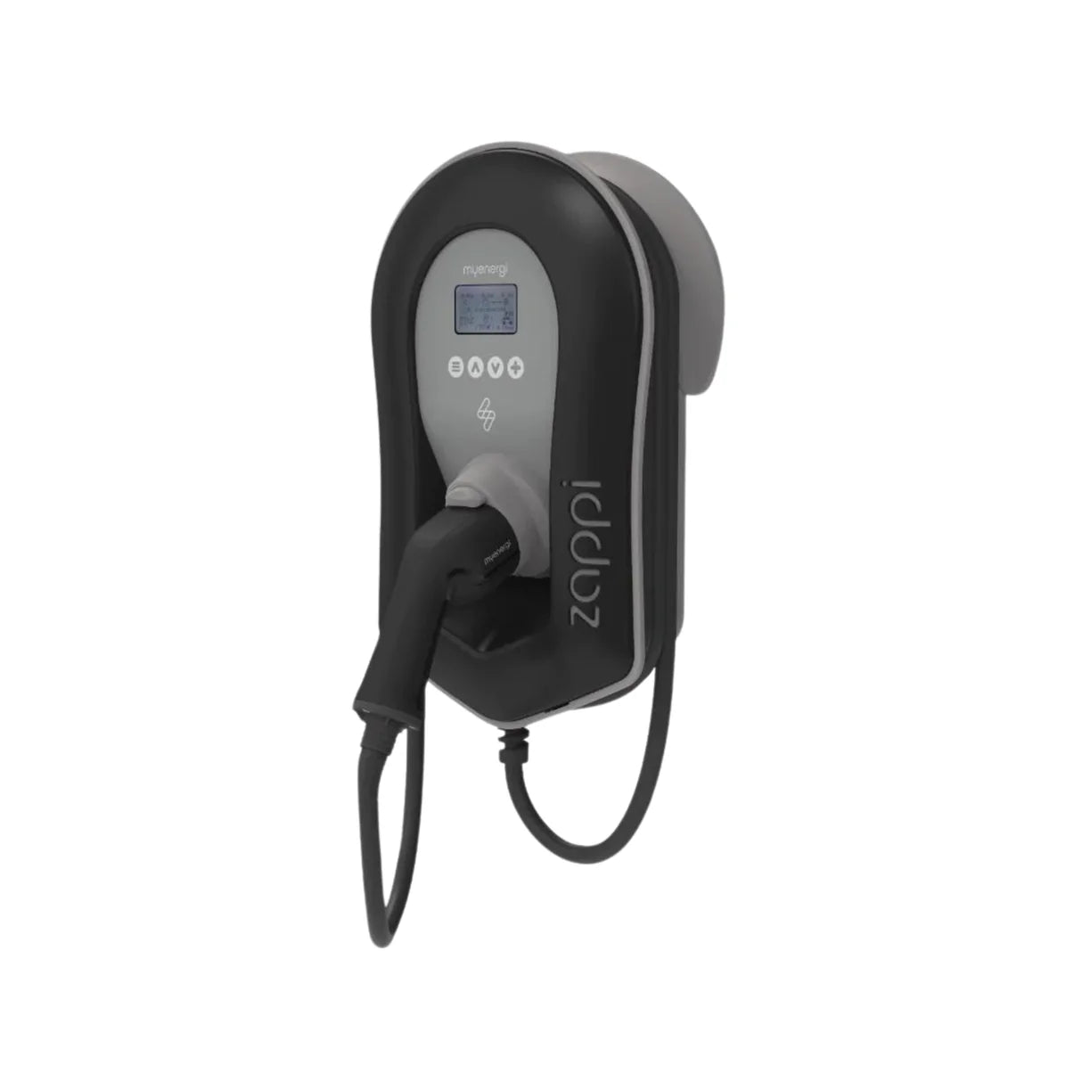Zappi V2.1 Multiphase 7/22kW Tethered 6.5M-Cable BLACK with inbuilt WiFi/Ethernet w/3 CTs (ZAPPI-2H22TB-T)
