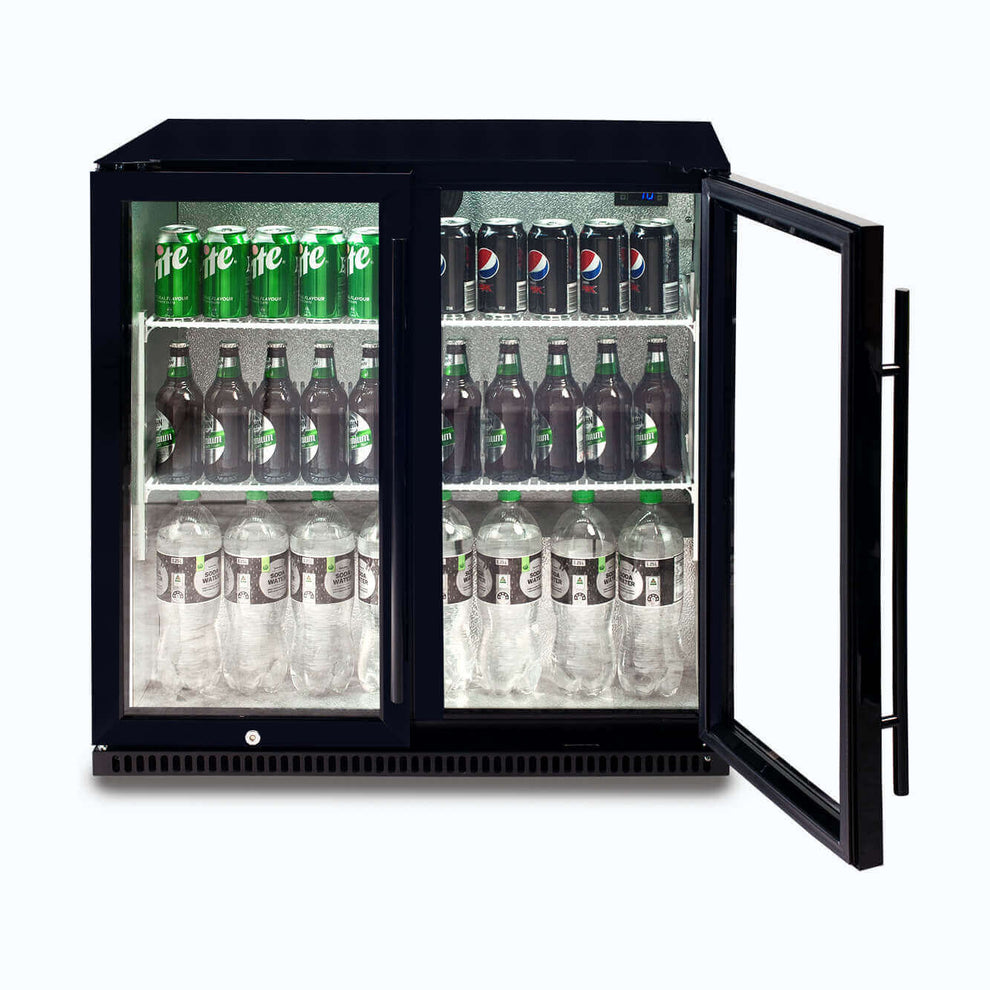 Back Bar Fridge – 190L – 2 Doors – Hinged – 70 Ways
