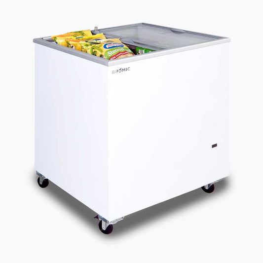 Display Chest Freezer – 191L – Flat Glass Top
