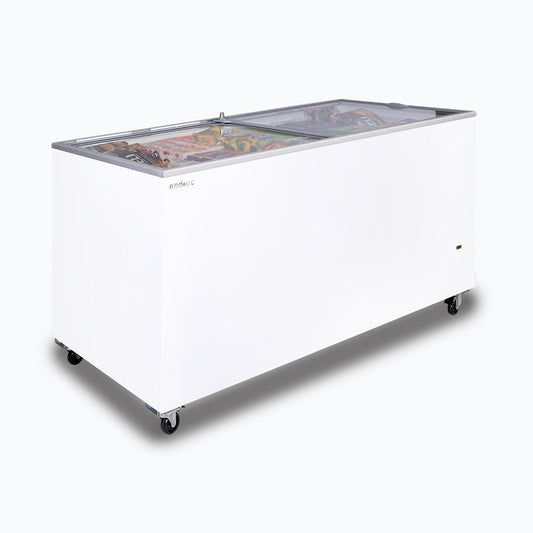 Display Chest Freezer – 491L – Flat Glass Top