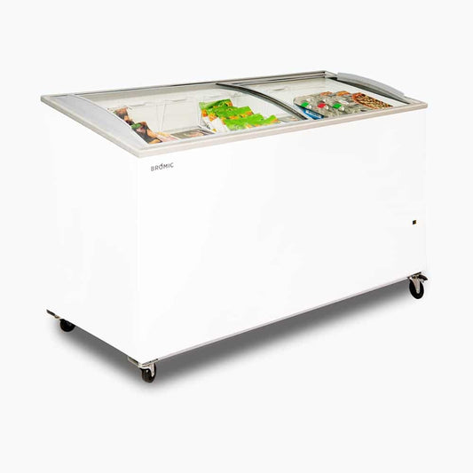 Display Chest Freezer – 555L – Curved Glass Top
